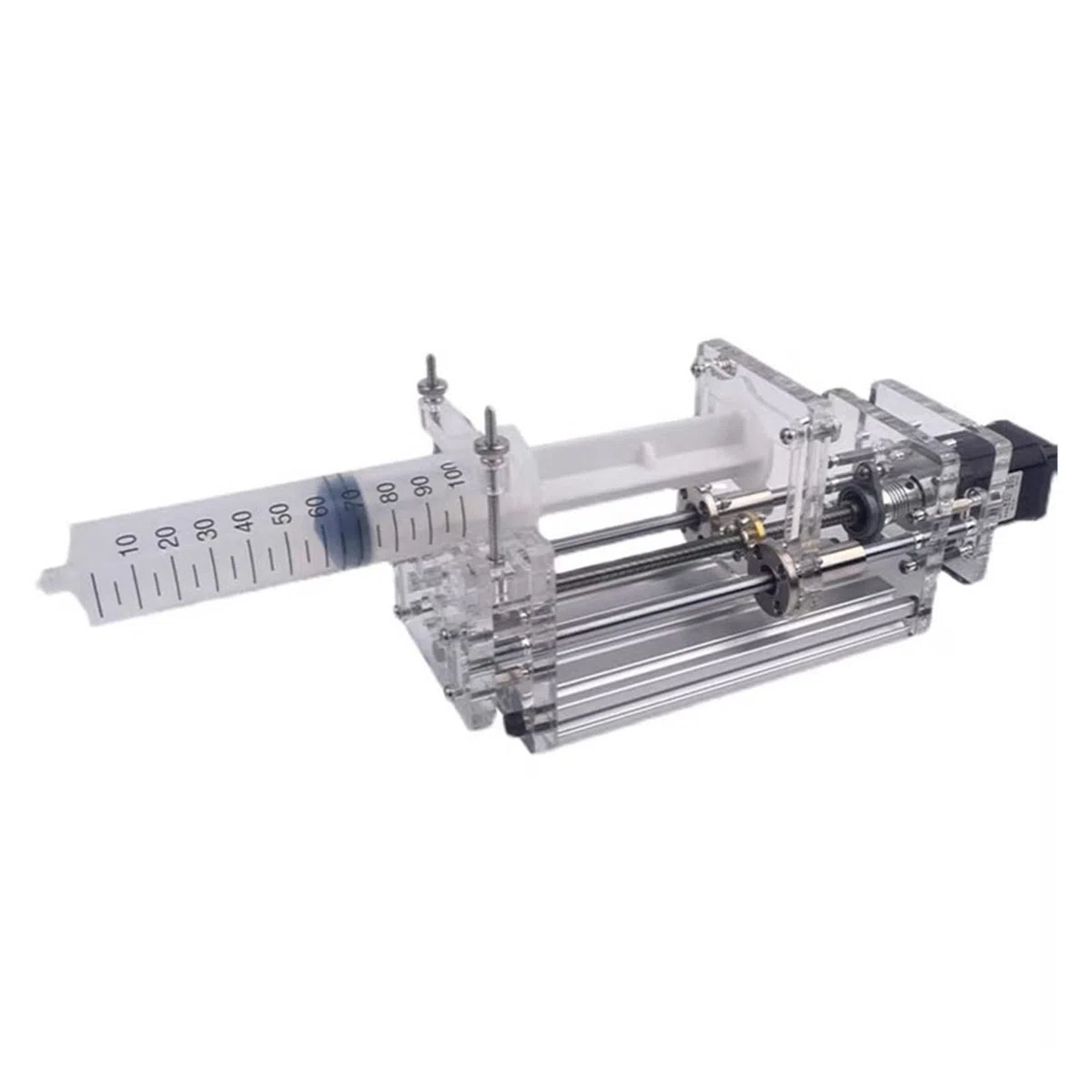 1–150 ml Labor-Kleinspritzenpumpe, Desktop-Präzisions-Elektro-Injektionspumpe, Antriebspumpe, Flüssigkleberspender, DC 12 V Werkzeug DIY(A)