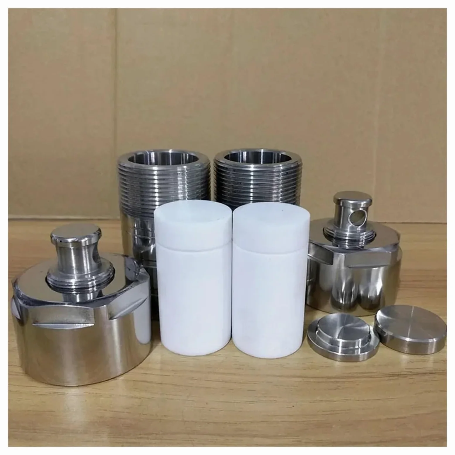 Autoklavenreaktor, Mit PTFE ausgekleideter Hydrothermalsynthese-Autoklavenreaktor, 25 ml, 3 MPa, Hochdruck-Aufschlusstank, Laborreaktor,Zuverlässige Dichtungsstruktur