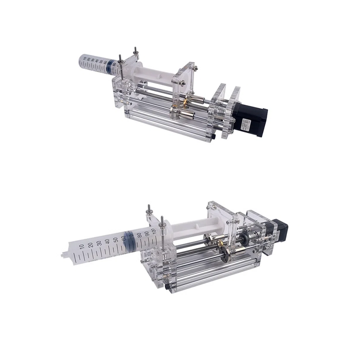 1-150 ML Labor-Mikrospritzenpumpe, Desktop-Präzisions-Elektro-Injektionspumpe, Antriebspumpe, Flüssigkleberspender, 12 V Für den Heimwerkergebrauch(A)