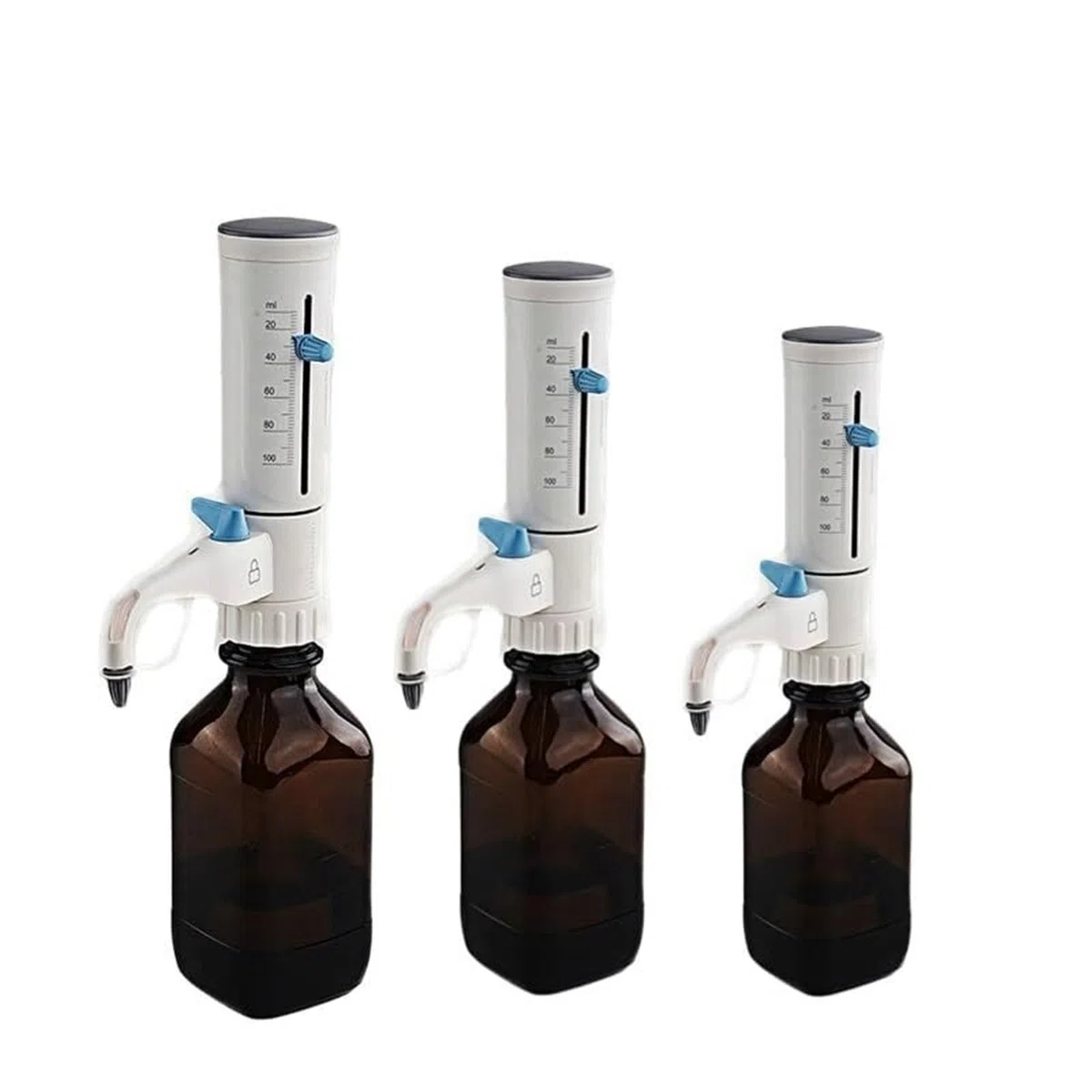 Pipetten Pipette, Quantitatives Flaschenaufsatz-Dispenser-Labor Mit Großer Kapazität Bis Zu 100 Ml Vollständig Einstellen,Labor(Dispenser 10-100 ml)