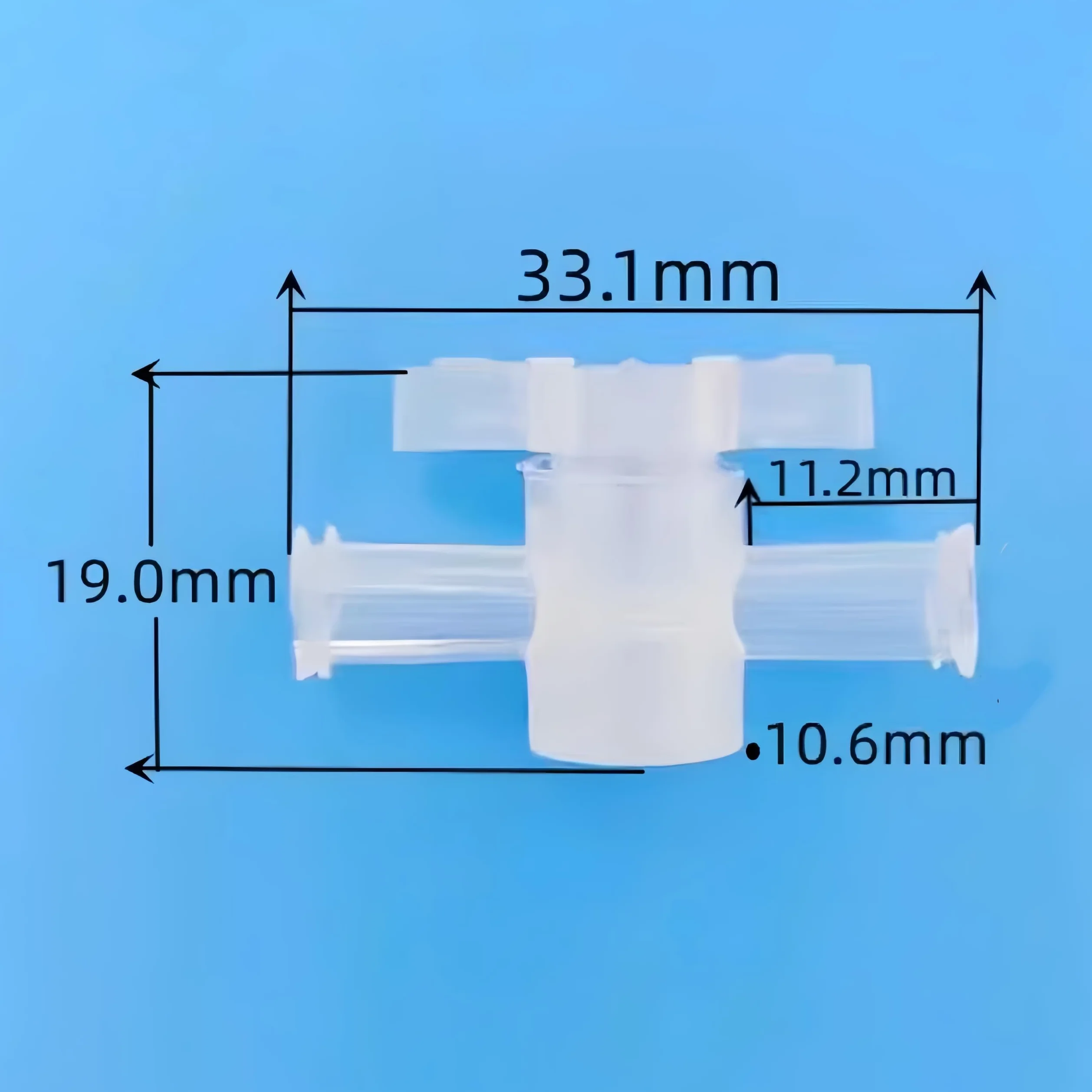 20er-Pack 2-Wege-Absperrhahn PP-Innengewinde for Lebensmittelmaschinen im Laboraquarium