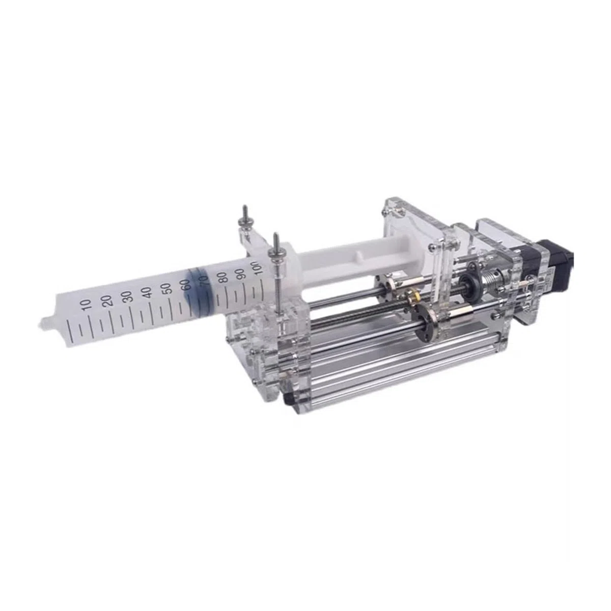1-150 ML Labor-Mikrospritzenpumpe, Desktop-Präzisions-Elektro-Injektionspumpe, Antriebspumpe, Flüssigkleberspender, 12 V Für den Heimwerkergebrauch(A)