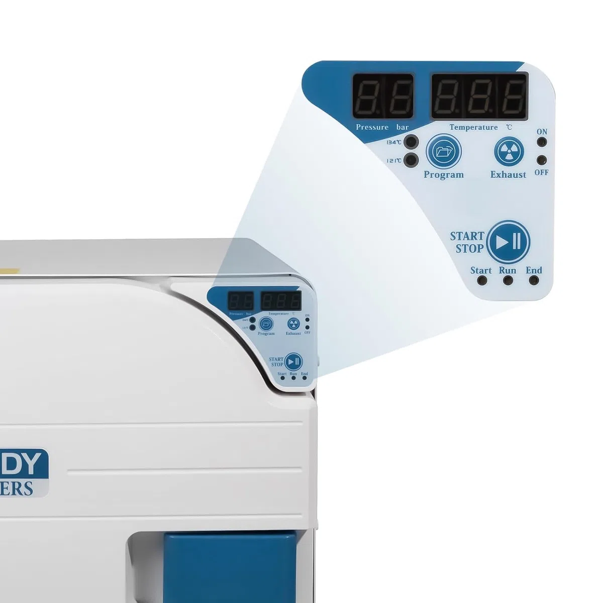 Automatischer Autoklav Dampfsterilisator Hochtemperatur Hochdruck Autoklav Digitale Anzeige Doule Control Lock System Klasse N 18L