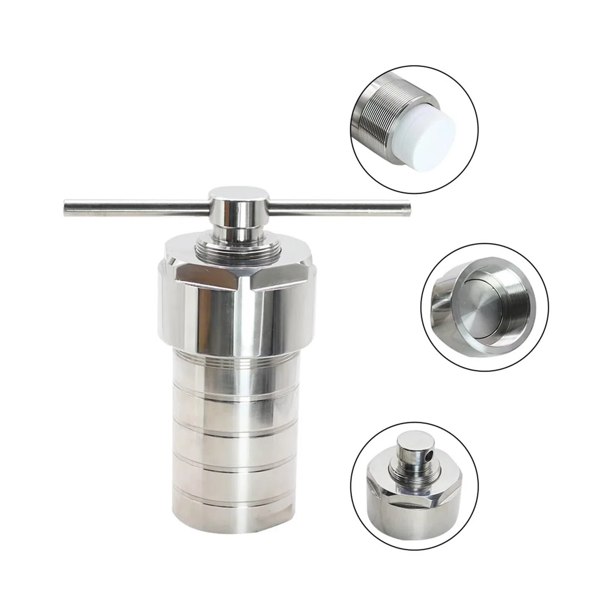 Hydrothermischer Autoklavenreaktor 20–300 ml hydrothermischer Autoklavenreaktor mit PTFE-Kammer for hydrothermale Synthese(50ml)